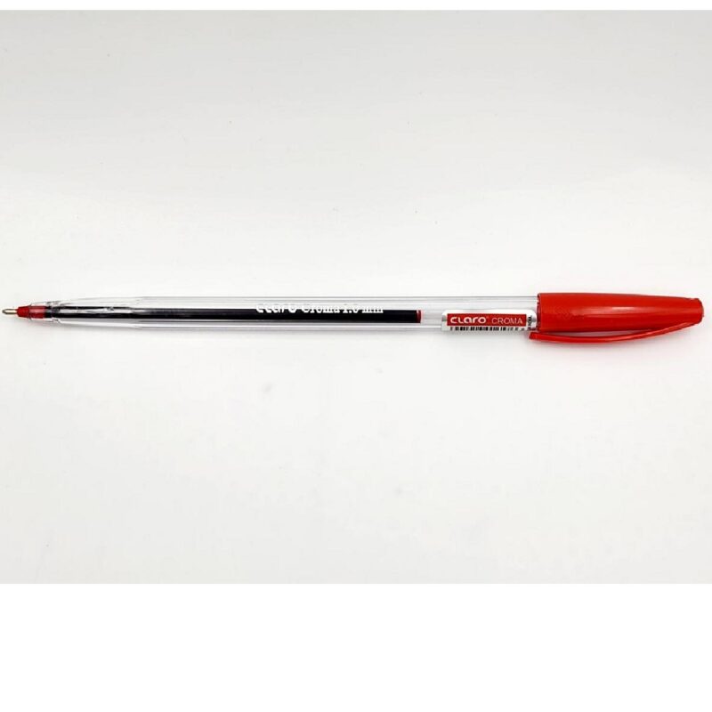 Croma Clear Medium Point 1.0mm Pen Red