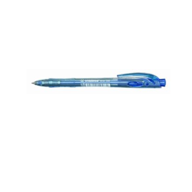 STABILO Liner Click Ballpoint Pen: Medium Blue Each