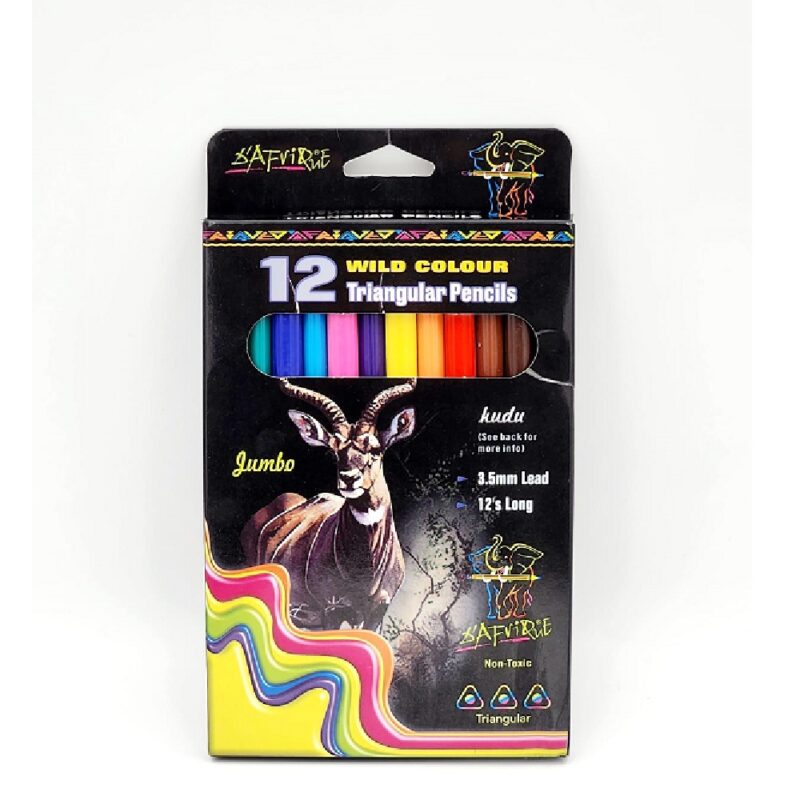 Dafrique Jumbo Tri Colour Pencils (12s)