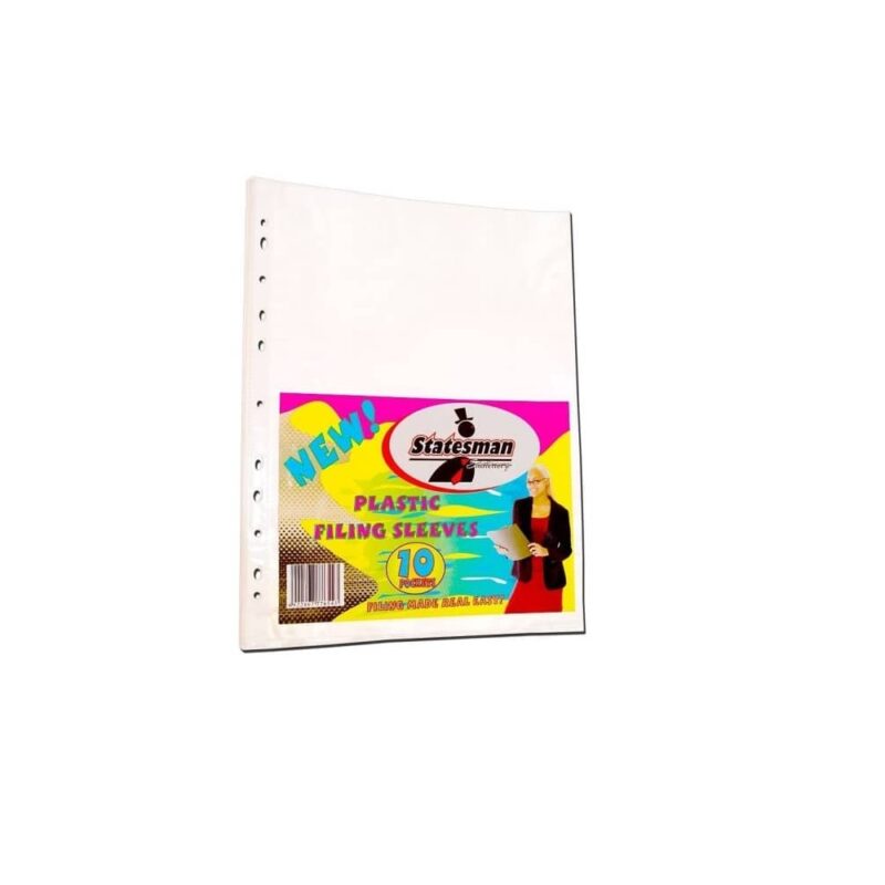 A4 Filing Pockets Sheet Protectors 10 Pack
