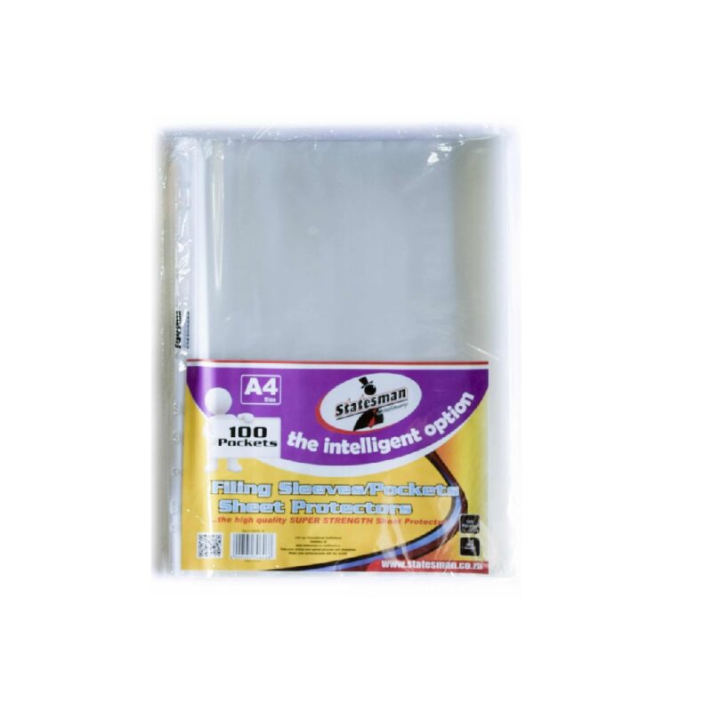 Filing Sleeves (100 Poc)100 Pack