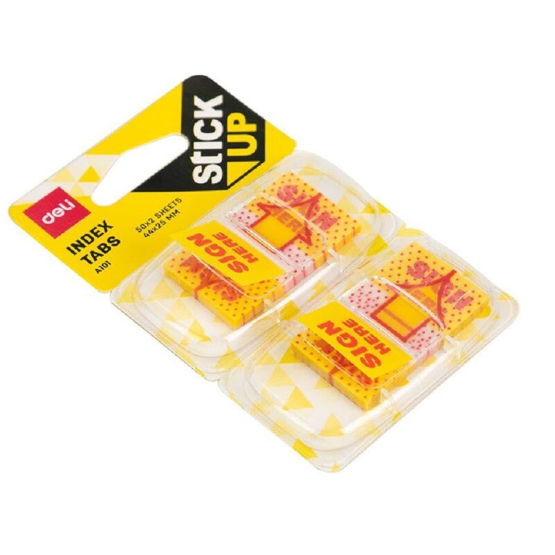 Deli 10101 Stickup Sign Here (2X50) 2 Pack