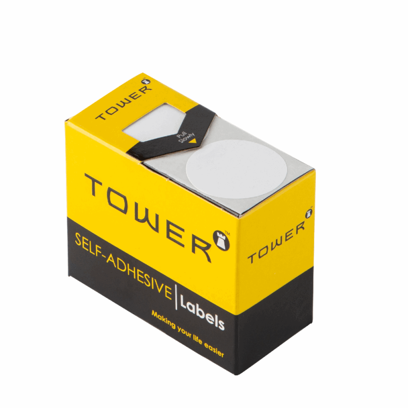 Tower White Roll Labels – R32