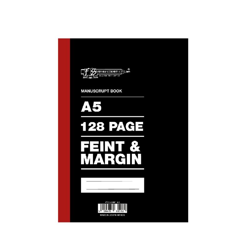 128Page A5 Manuscript Books F/M