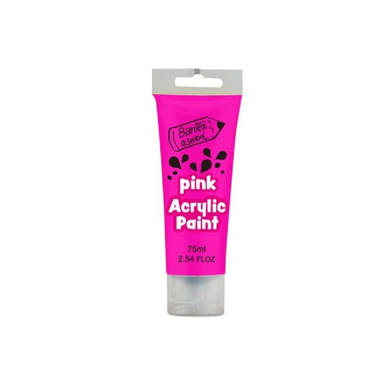 Bantex 75ml Acrylic Paint Pink