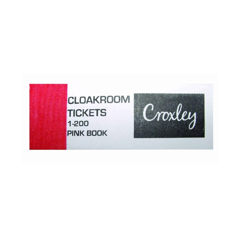 Cloakroom Tickets 1-200 Pink