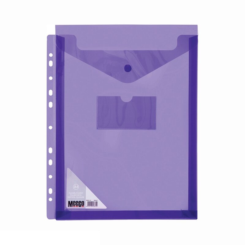 Vertical Fileable Carry Folder Violet