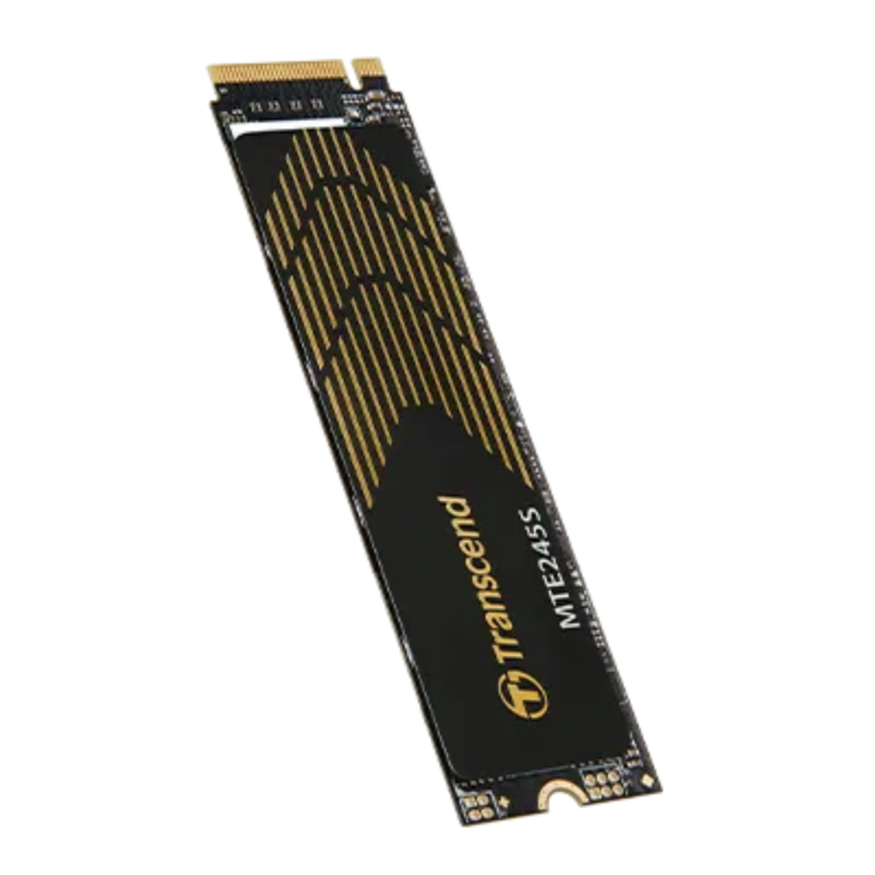 TRANSCEND 500GB MTE245S PCI-E  GEN 4X4 M.2 NVMe 2280 SSD 3D TLC – 4800 MB/s Read 4000 MB/s Write – 300 TBW