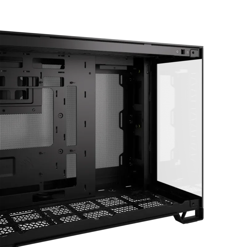 iCUE 2500X Micro ATX Black Dual Chamber PC Case; 2x 2.5” Drive Bays; 2x 3.5”; Up to 360mm Radiator compatible