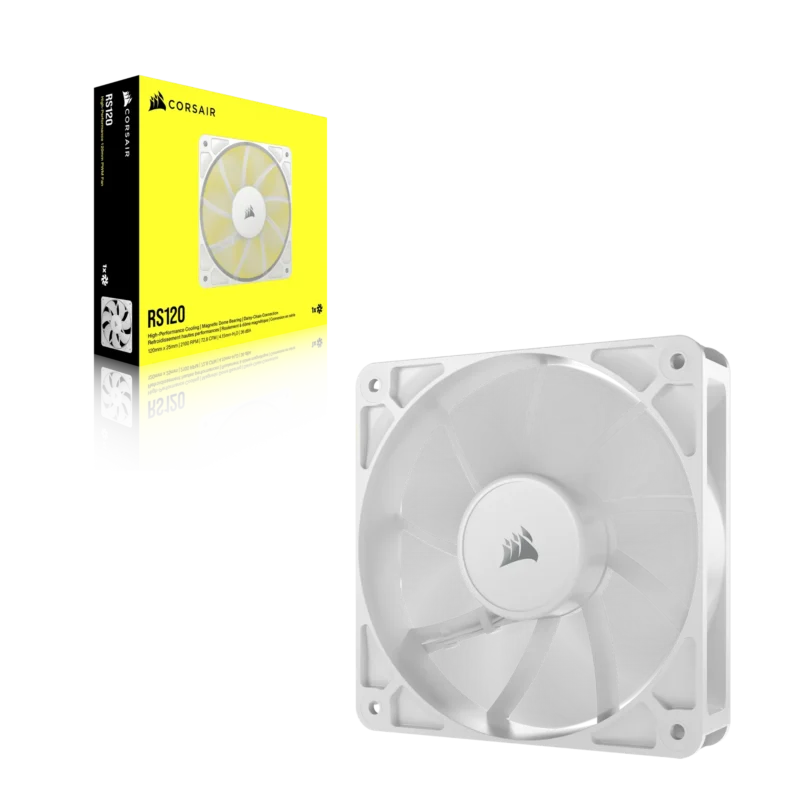 Corsair RS120 120mm PWM Fan – White