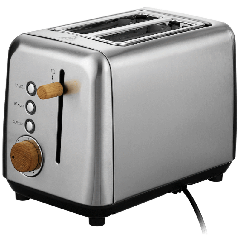 Boden Stark Anson Collection 2-Slice Stainless Steel Toaster