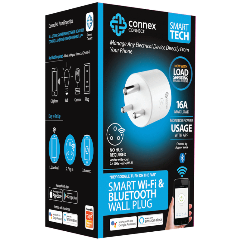 Smart WiFi Plug 3 Pin SA Round 16A