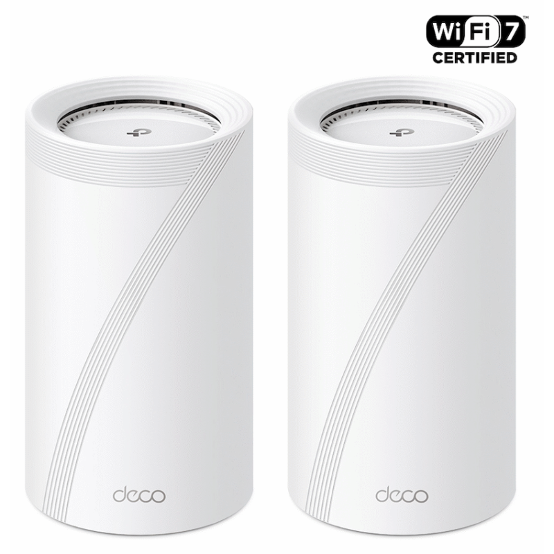 TP-Link Deco BE85 (2-Pack) BE22000 Tri-Band Whole Home Mesh Wi-Fi 7 System