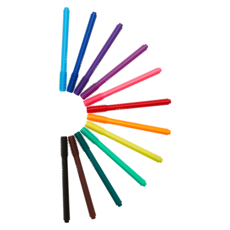 Frozen 12 Capfix Connectable Fibre Markers – Multi