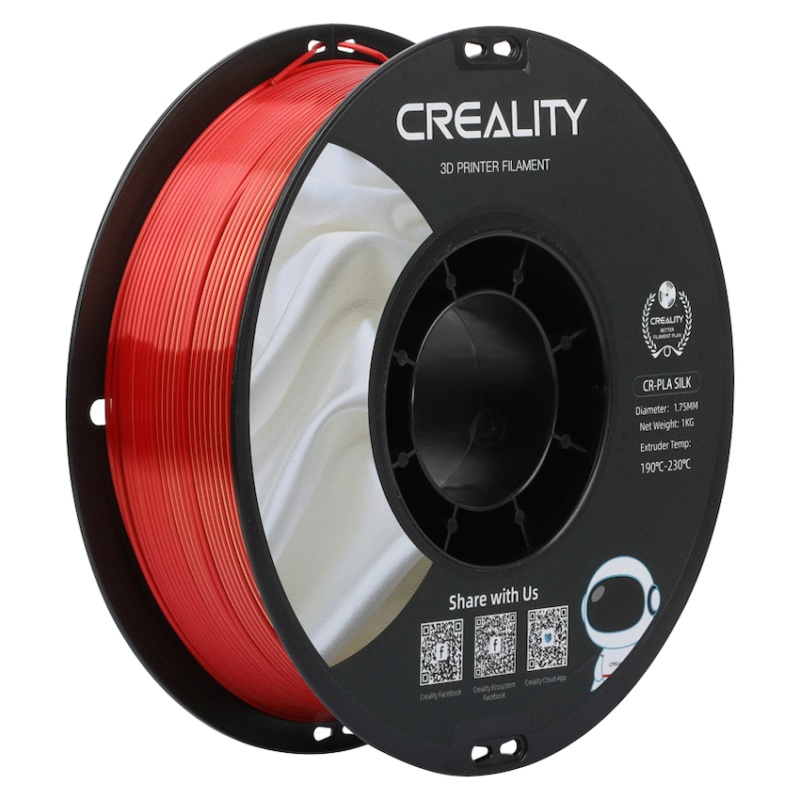 Creality Dual Silk Filament PLA – Golden-Red 1Kg