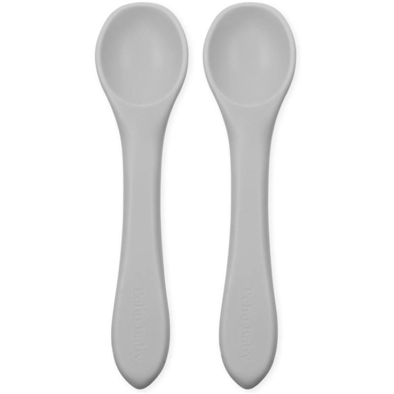 Silicone Feeding Spoons 2-Pack – Stone