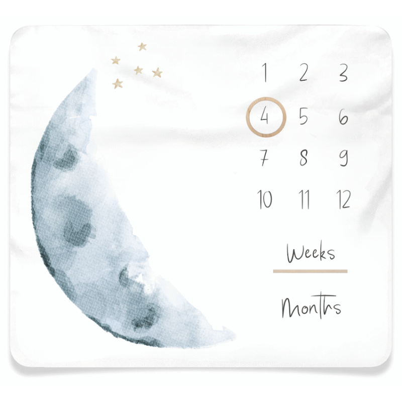Baby Milestone Blanket – Moon