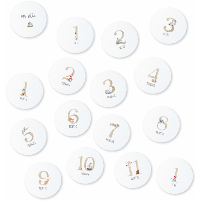 Milestone Cards – Nautical