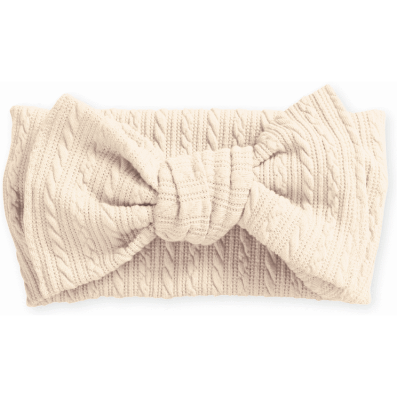 Bow Headband – Sand