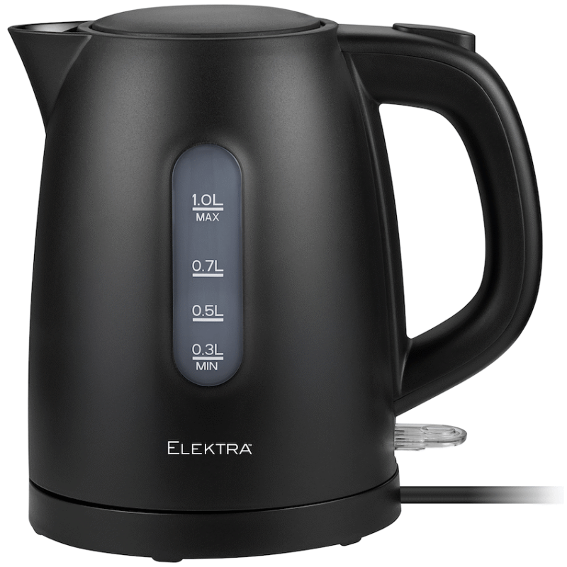 Elektra 1L Plastic Kettle – Black