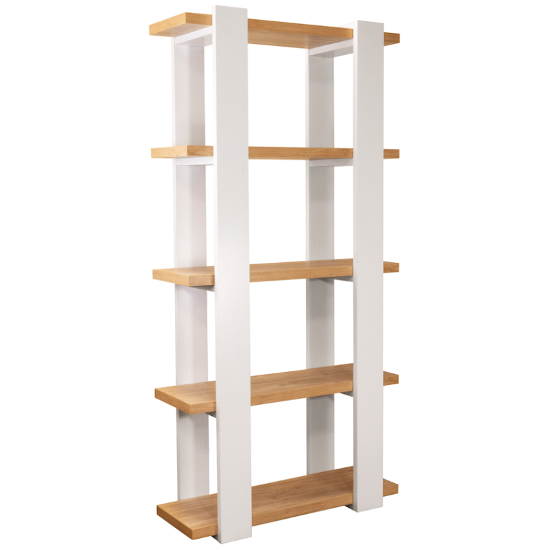 Everfurn Sidra Bookshelf – Ivory Oak