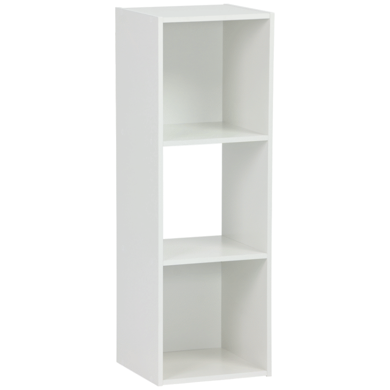 3 Cube Bookshelf with Storage Shelves, Anti Tilt Safety & Easy Assembly