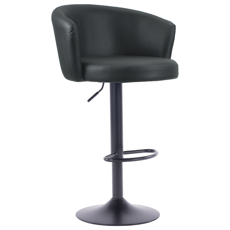 Lucien Faux Leather Barstool – Black – 2 Pack