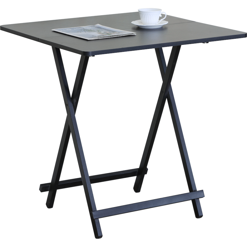 Everfurn Nova Folding Dining Table – Black