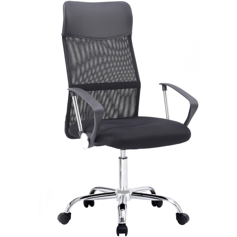 Everfurn Orion High-Back Office Chair – Black