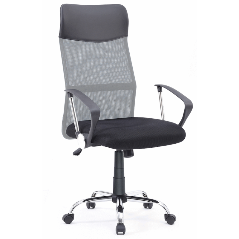 Everfurn Orion High-Back Office Chair – Grey & Black