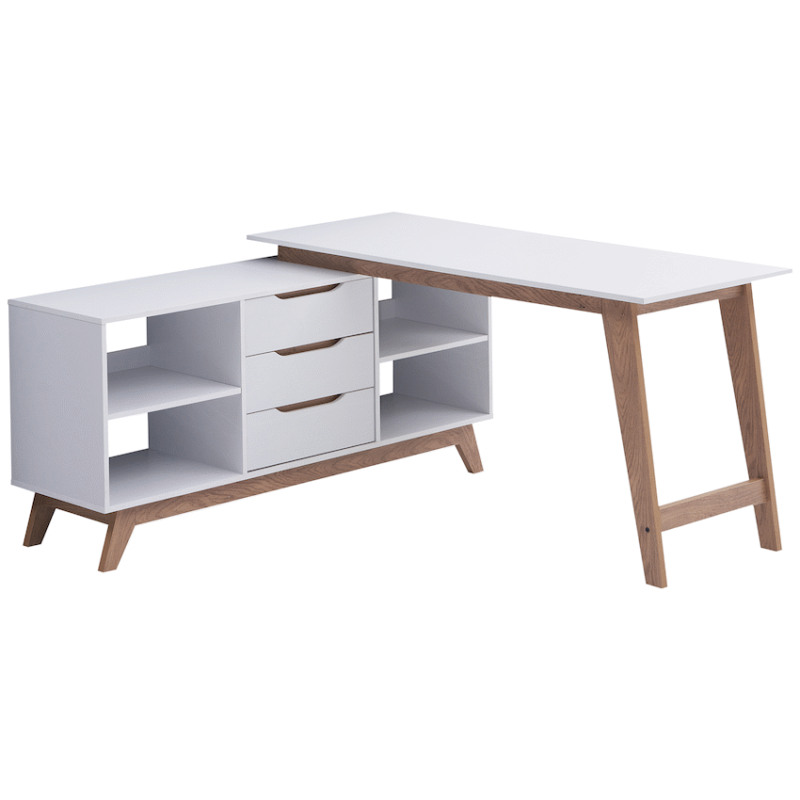 Everfurn Lunar Office Desk – 2 Boxes