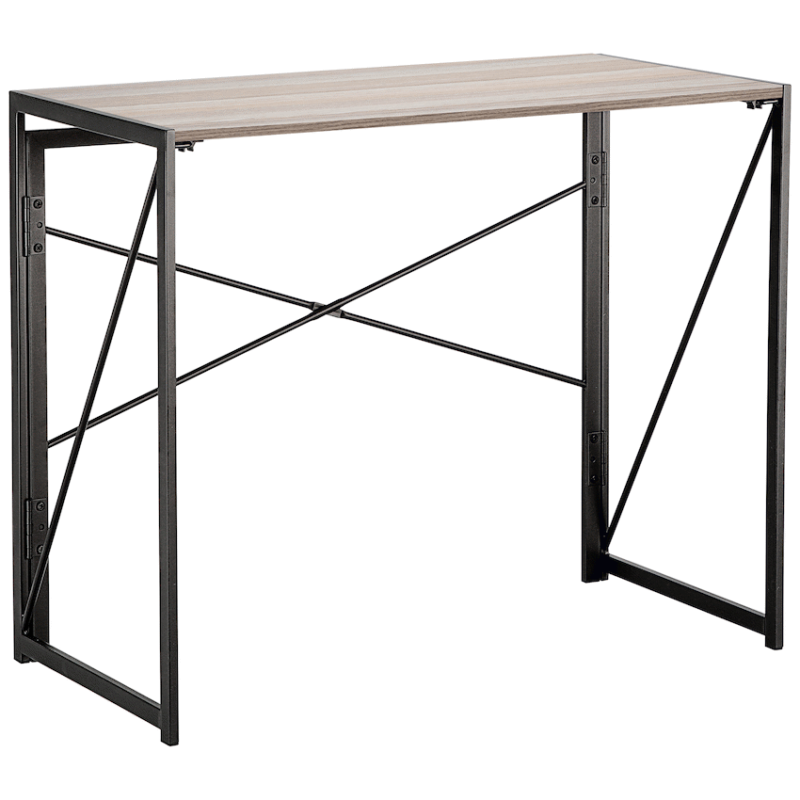 Everfurn SkyBright Folding Desk, No Assembly Required, Office Desk