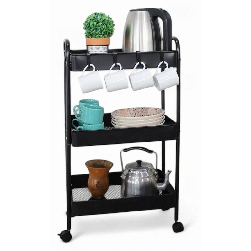 Everfurn Perth Rolling Cart – White