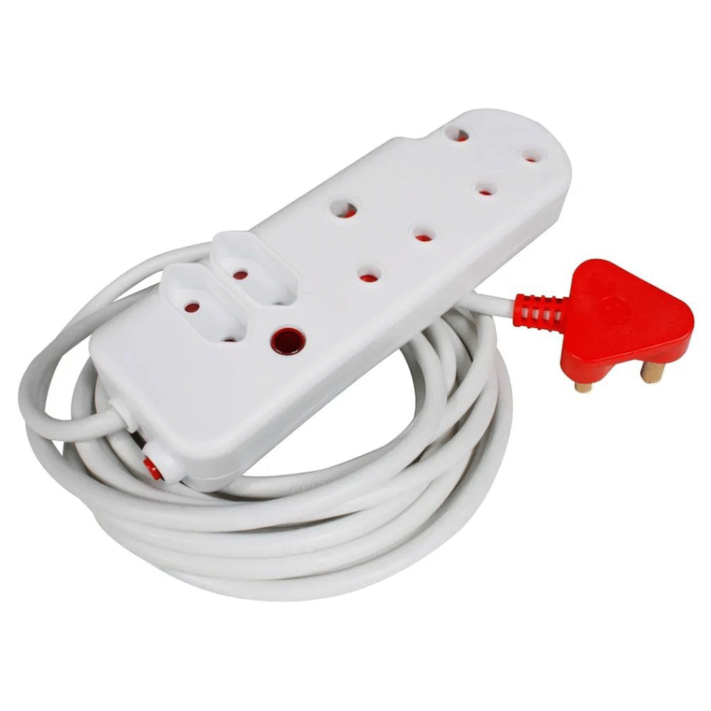 Ellies 4 Way Medium Surge Extension Lead -10M