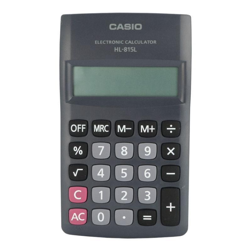 Casio HL 815 Pocket Calculator – Black