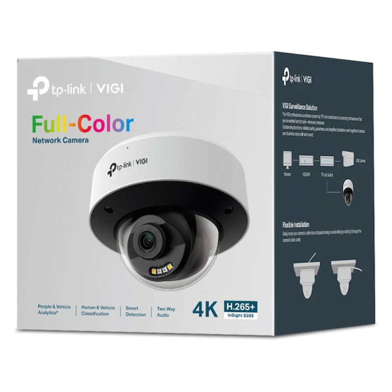 InSight S285 (2.8mm) VIGI 8MP Full-Color Dome Network Camera