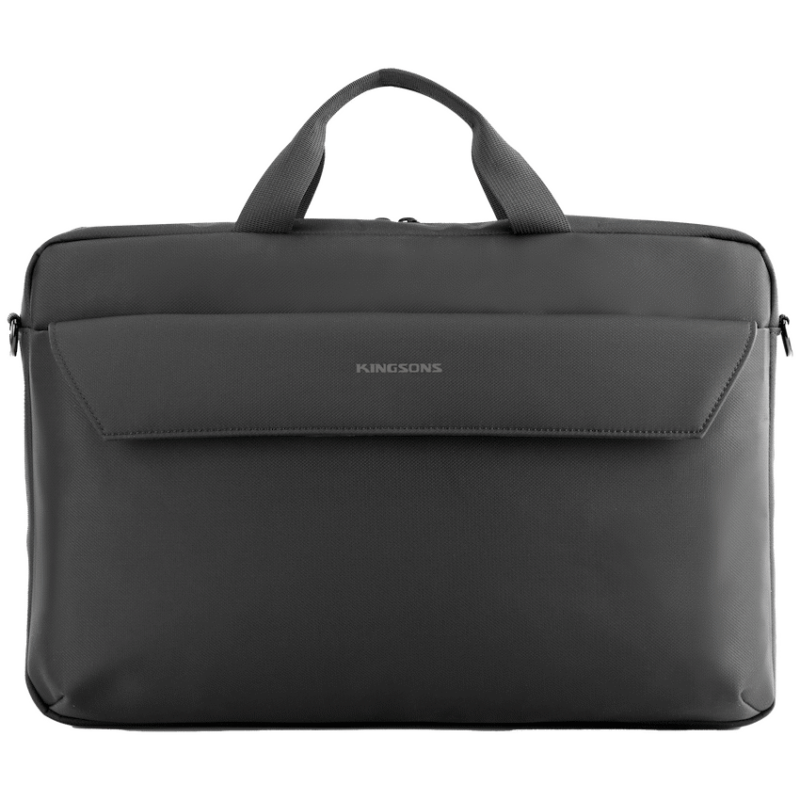 Kingsons Intent Series 15.6″ Laptop Shoulder Bag – Black