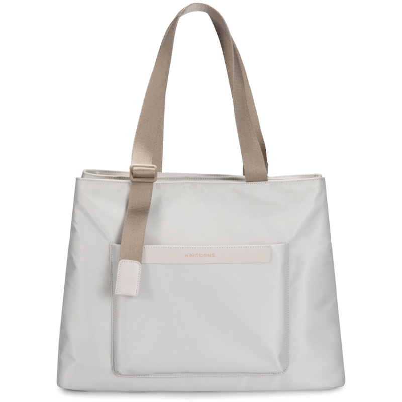 Kingsons Echo Ladies 15.6″ Laptop Tote Bag Beige