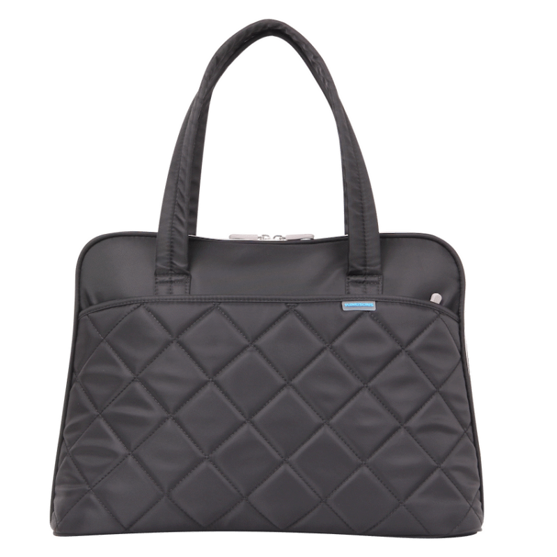 Kingsons 14.1″ black shoulder laptop bag – Ladies in fashion