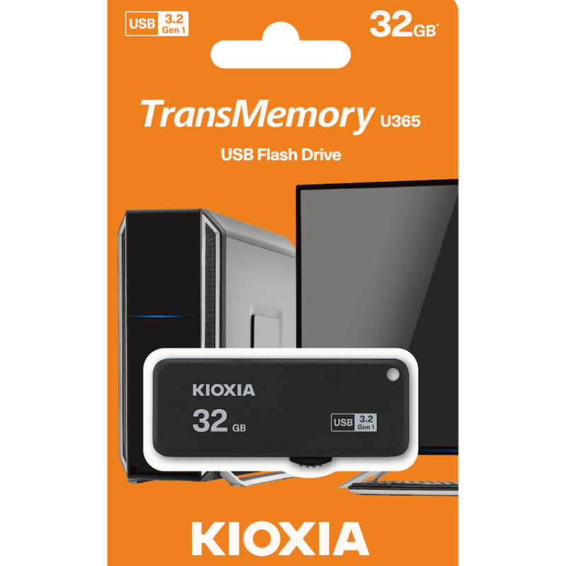Kioxia U365 – 32gb USB 3.2 Yamabiko Slider Type