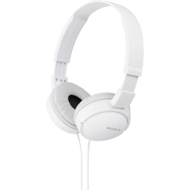 Sony MDR-ZX110 Foldable On-Ear Headphones – White