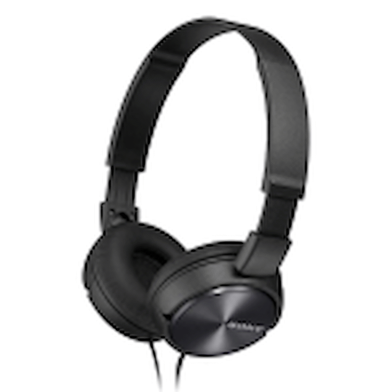 Sony MDR-ZX310AP (Black) Folding Aux Headphones with Mic