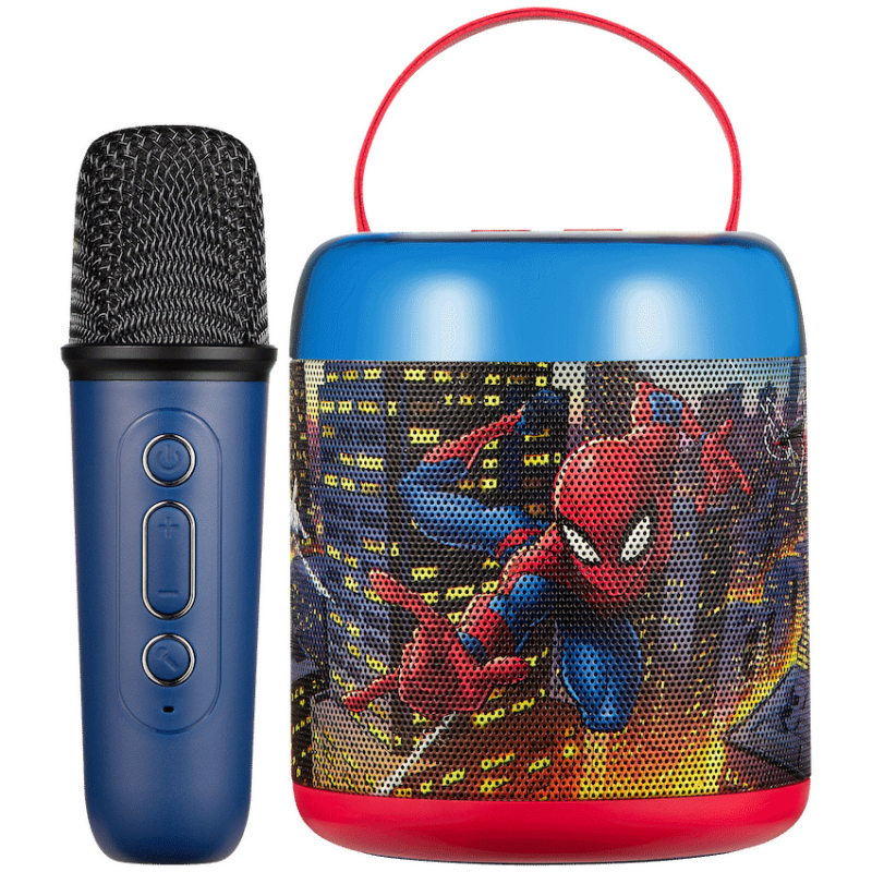 Spider-Man LED Karaoke Speaker with Microphone