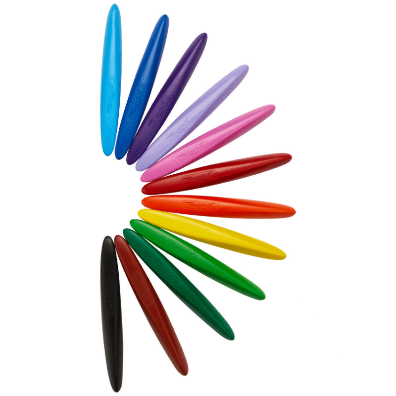 Spider-Man 12 Plastic Crayons Twin Tip Triangular – Multi