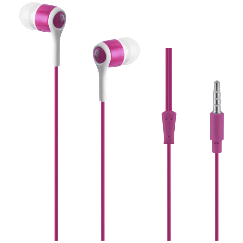 Pro Bass Swagger Series – Loose Auxiliary Earphone with Mic – Pink