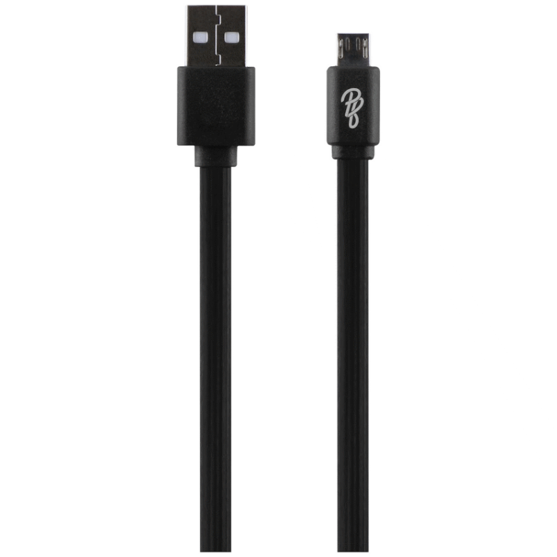 Pro Bass Energize Series Packaged Micro USB Cable – Black – 1.2m