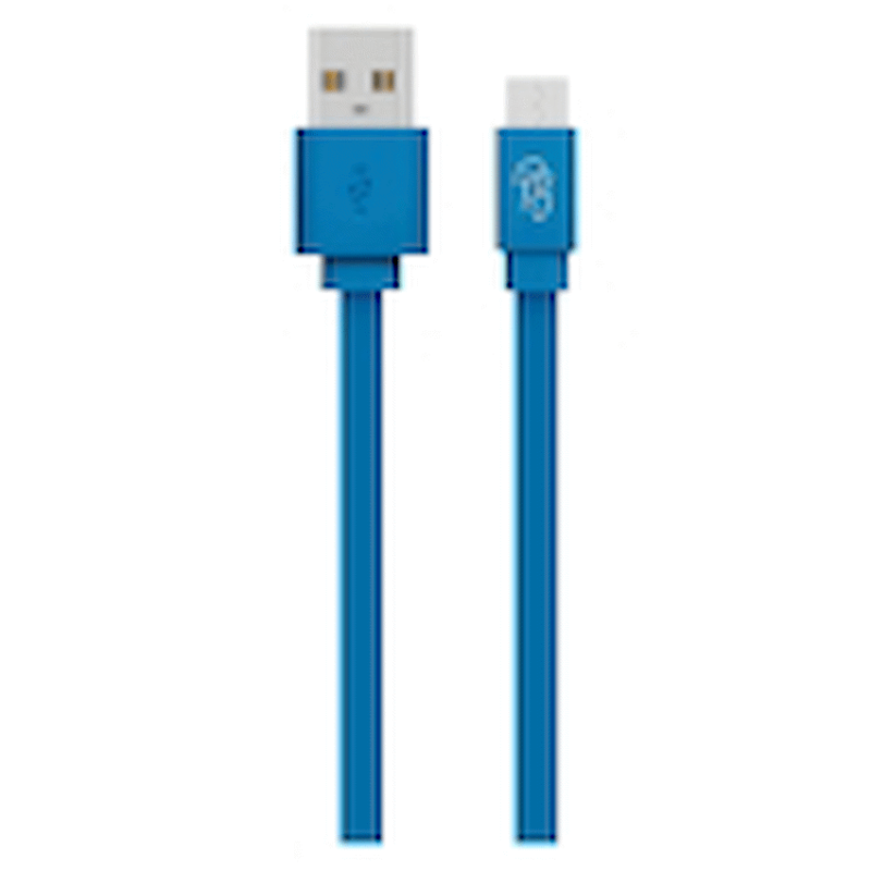 Pro Bass Energize Series Packaged Micro USB Cable – Blue 1.2m