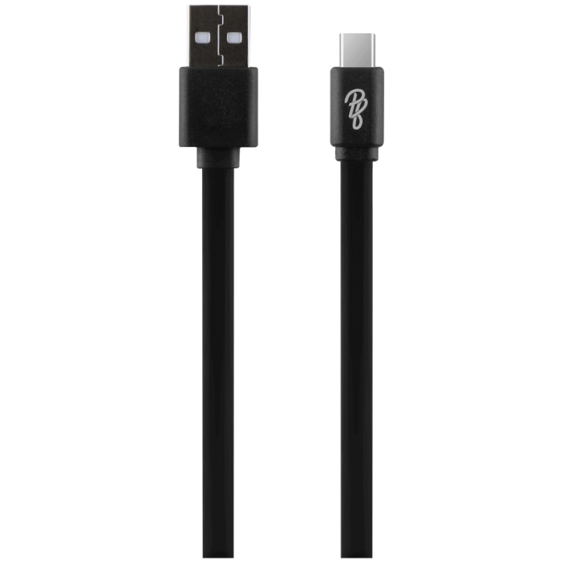 Pro Bass Energize Series Packaged USB to Type-C Cable 1.2m – Black