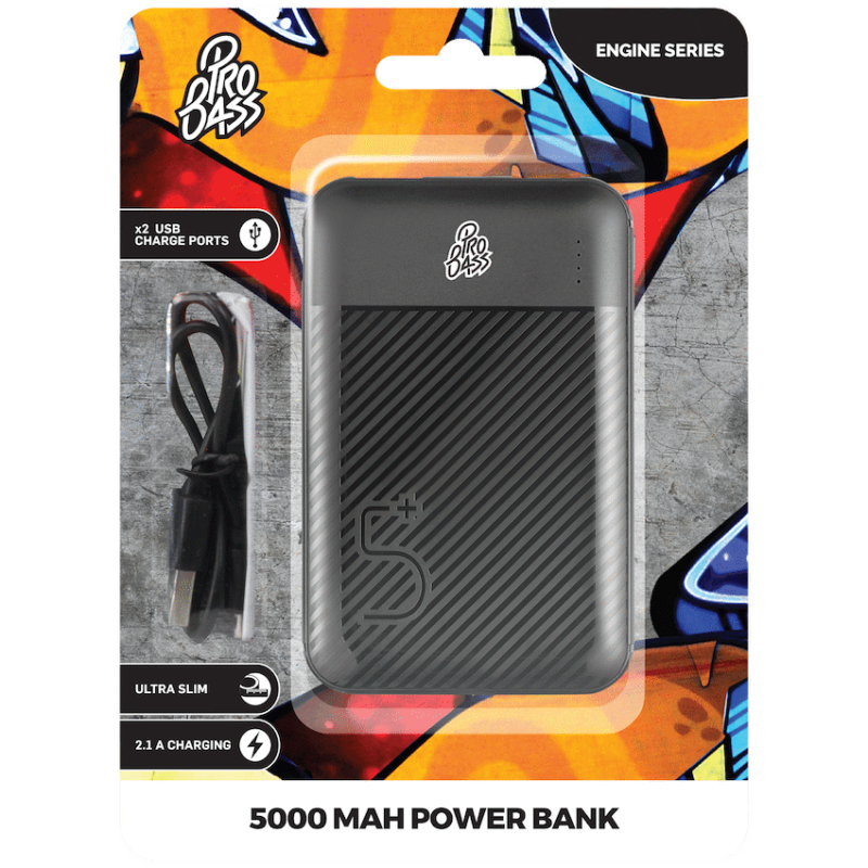 Pro Bass Engine 5000mah Series Power Bank – Black