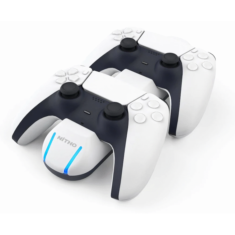 Nitho PS5 CHARGING STATION  With Mini Safe Plugs – Including USB-C cable